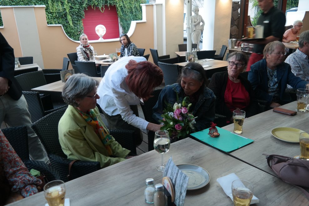 Blumen als Zeichen der Dankbarkeit