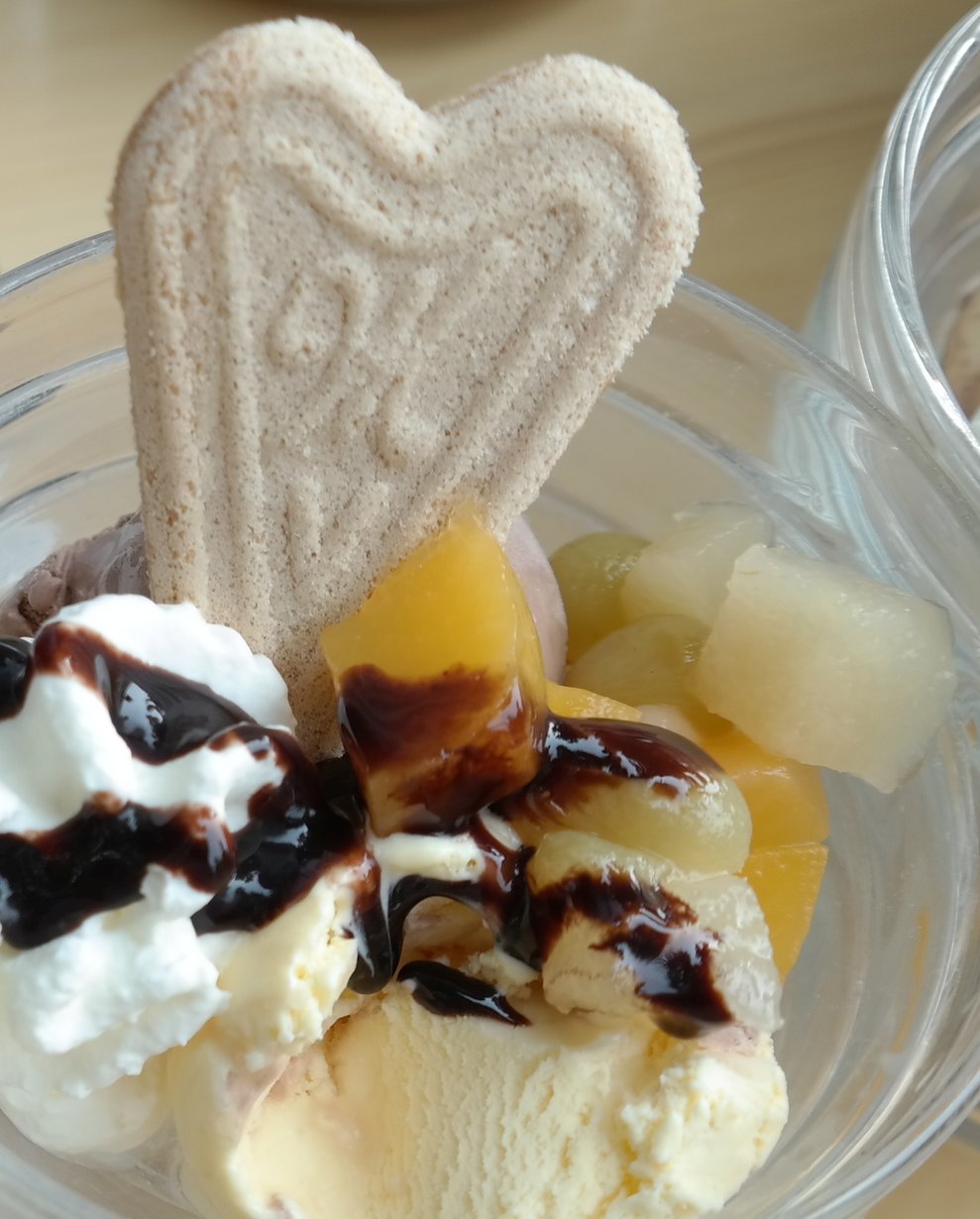 Ein Eisbecher.